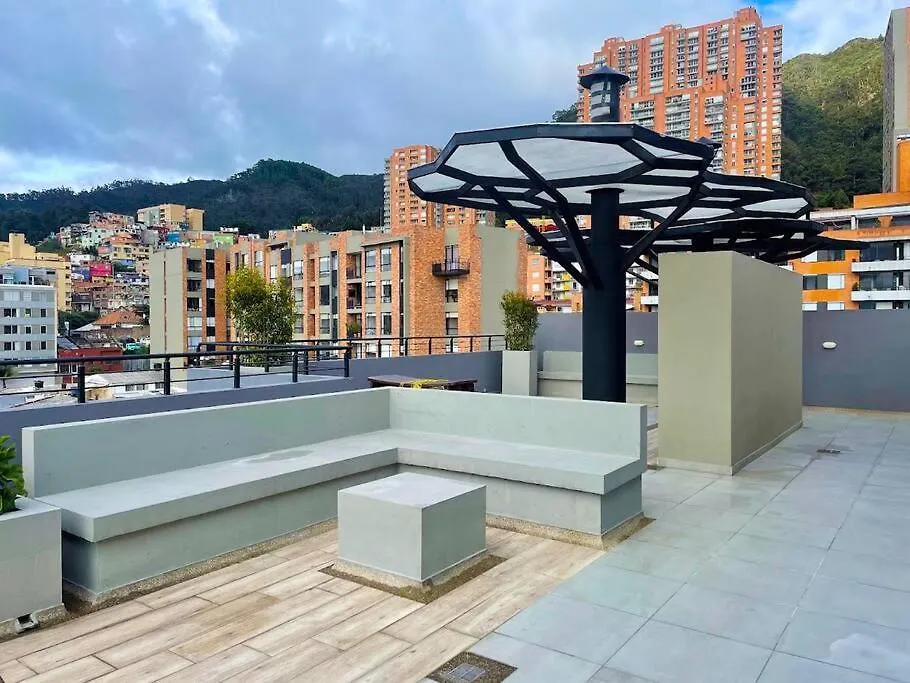 Moderno Estudio Con Gimnasio, Terraza Y Coworking En Bogota 0*,
